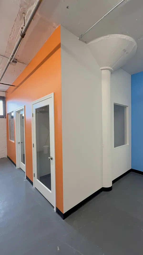 commercial painting and skim coating project